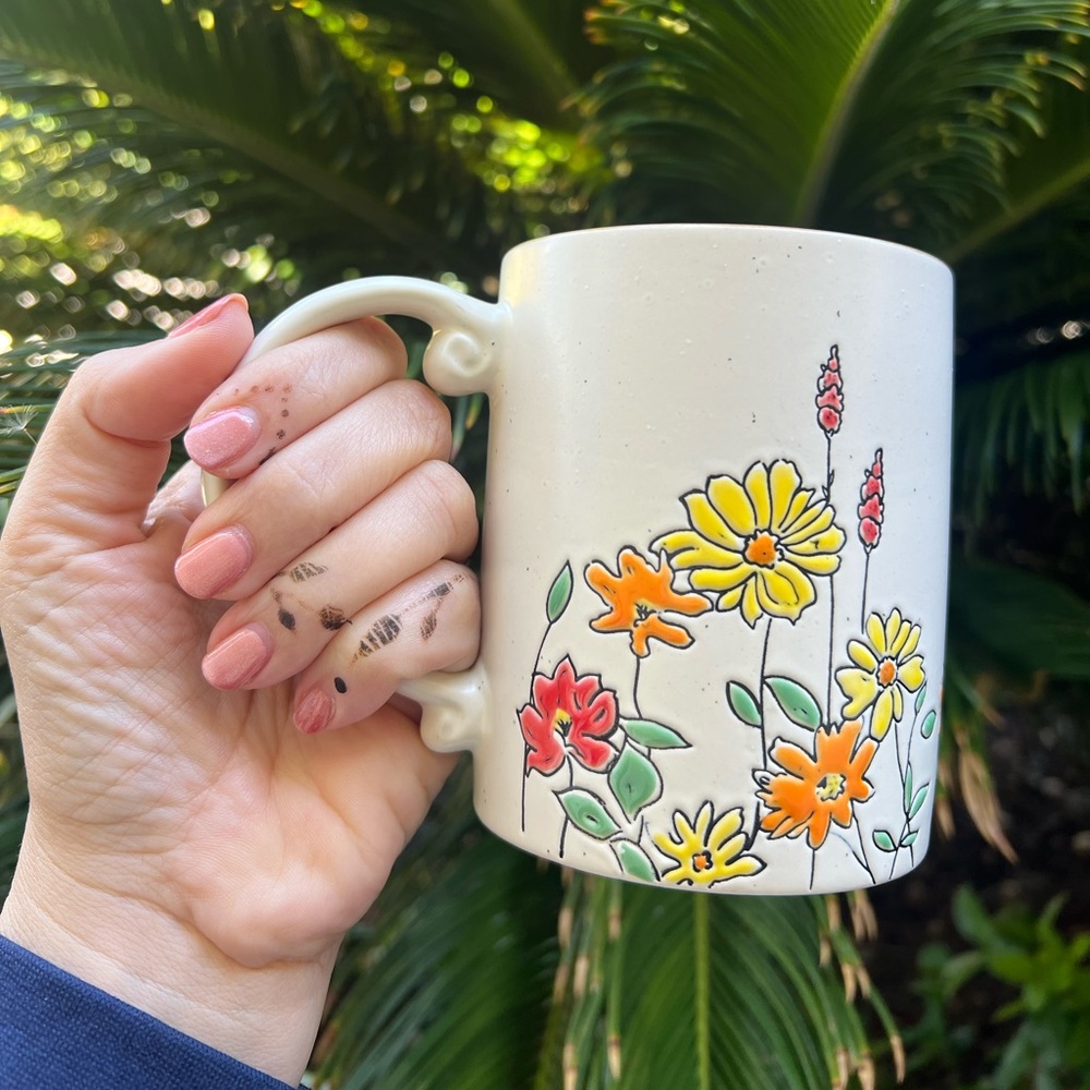 Floral Ceramic Mug